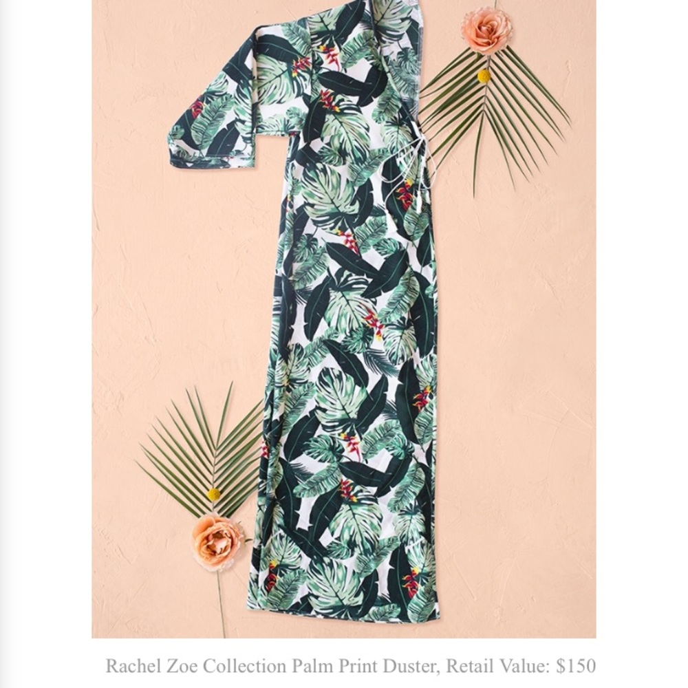 Rachel Zoe Collection Palm Print Duster